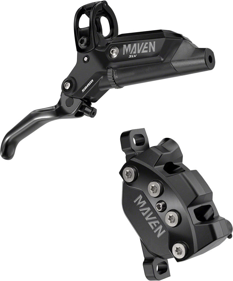 Load image into Gallery viewer, SRAM-Maven-Silver-4-Piston-Disc-Brake-and-Lever-Disc-Brake-&-Lever-Mountain-Bike-SRAMBR0004-MTB-Flat-Bar-Disc-Brakes