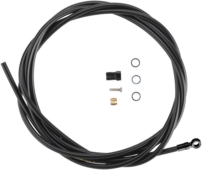 Load image into Gallery viewer, Shimano High Pressure Disc Brake Hose Kit 2000mm with Black Banjo Fittings for XTR, Deore XT, SLX