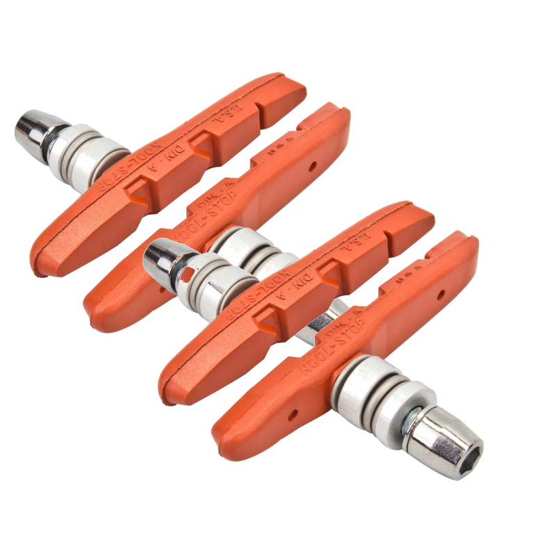 Load image into Gallery viewer, Kool-Stop-Kool-Stop-Thinline-Brake-Shoe-Threaded-Post-Mountain-Bike-Dirt-Jumper-Hybrid-Comfort-Bike-BR1118PO2-Bicycle-Brake-Pads