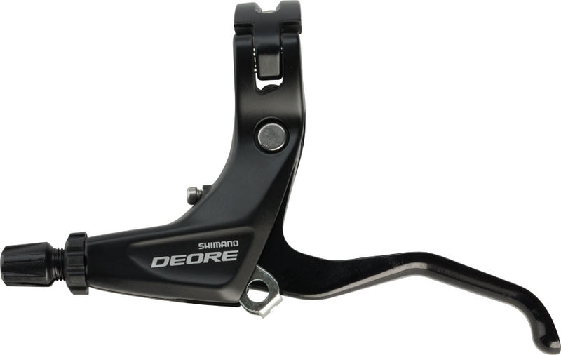 Load image into Gallery viewer, Shimano Deore BL-T610 Long Pull V-Brake Levers Pair I-Spec B Compatible, Black, Adjustable Reach