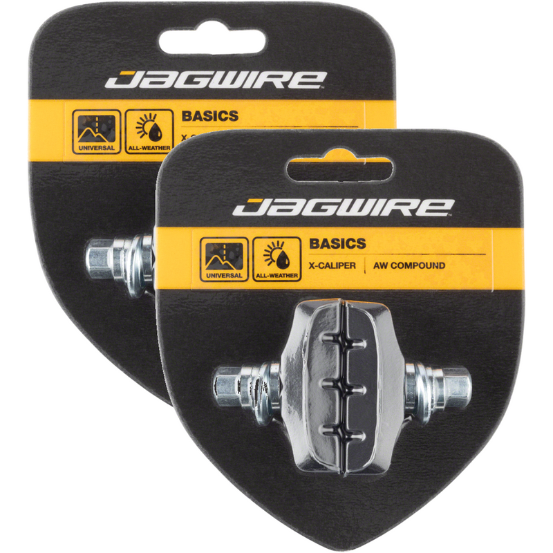 Load image into Gallery viewer, Jagwire-Basics-Brake-Pads-Brake-Shoe-Threaded-Post-Universal-BR1306PO2-Bicycle-Brake-Pads