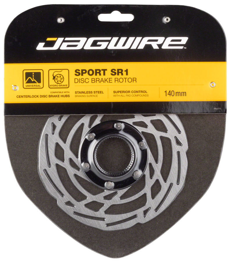 Load image into Gallery viewer, Jagwire Sport SR1 Disc Brake Rotor - 140mm, Center Lock, Silver