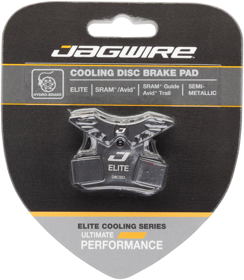 Load image into Gallery viewer, Jagwire Elite Cooling Disc Brake Pad - Semi-Metallic, Aluminum Backed