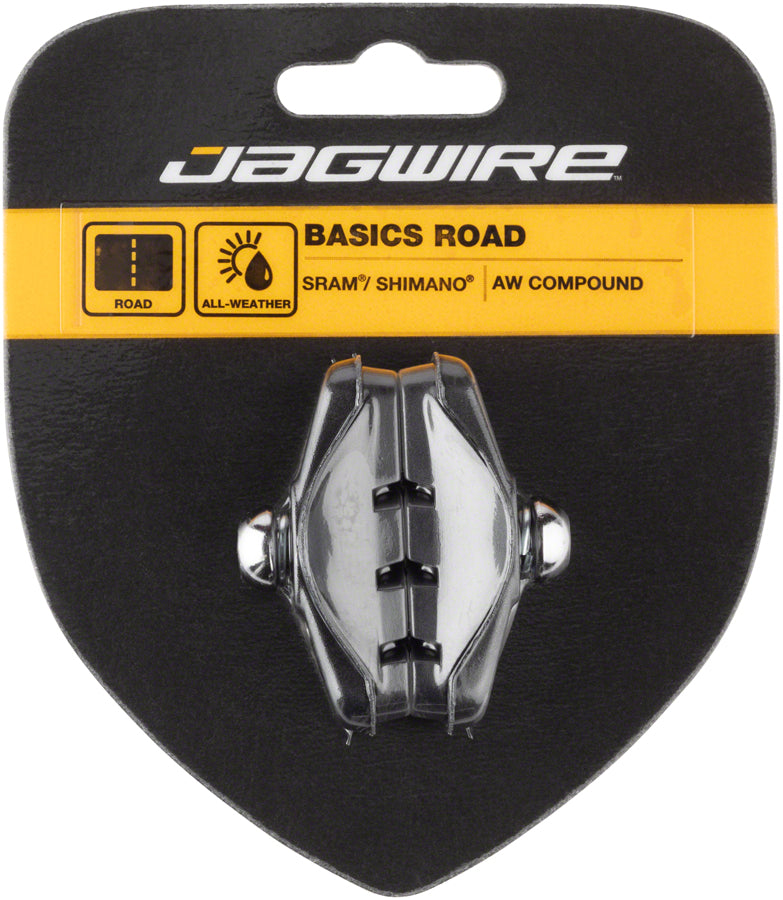 Load image into Gallery viewer, Pack of 2 Jagwire Basics Road Molded Caliper Brake Pads Threaded