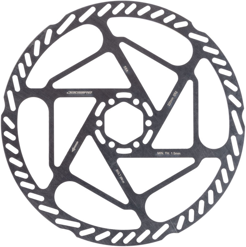 Load image into Gallery viewer, Jagwire Sport SR2 Disc Brake Rotor - 220mm, 6-Bolt, 2.0mm Thickness