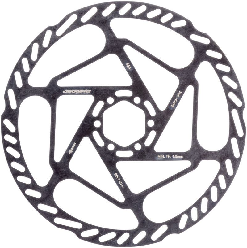 Load image into Gallery viewer, Jagwire Sport SR2 Disc Brake Rotor - 203mm, 6-Bolt, 1.8mm Thickness
