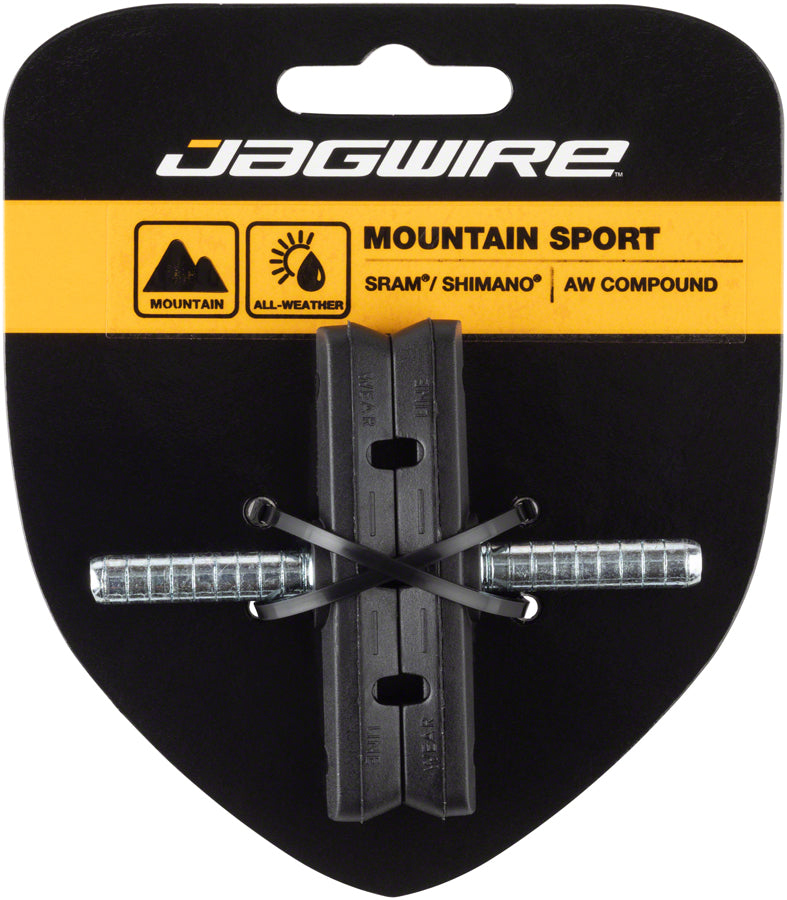 Load image into Gallery viewer, 2 Pack Jagwire Mountain Sport Cantilever Brake Pads Smooth Post 70mm AW Compound