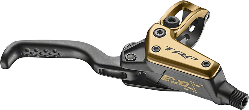 Load image into Gallery viewer, TRP EVO X HD-M9020 Disc Brake and Lever - Right/Front or Rear, 1900mm Hose, Post Mount, 2-Piston, Gold