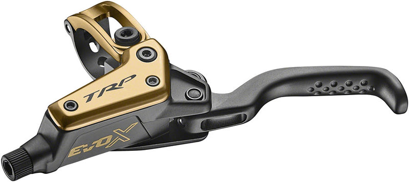 Load image into Gallery viewer, TRP EVO X HD-M9020 Disc Brake and Lever - Left/Front or Rear, 1900mm Hose, Post Mount, 2-Piston, Gold