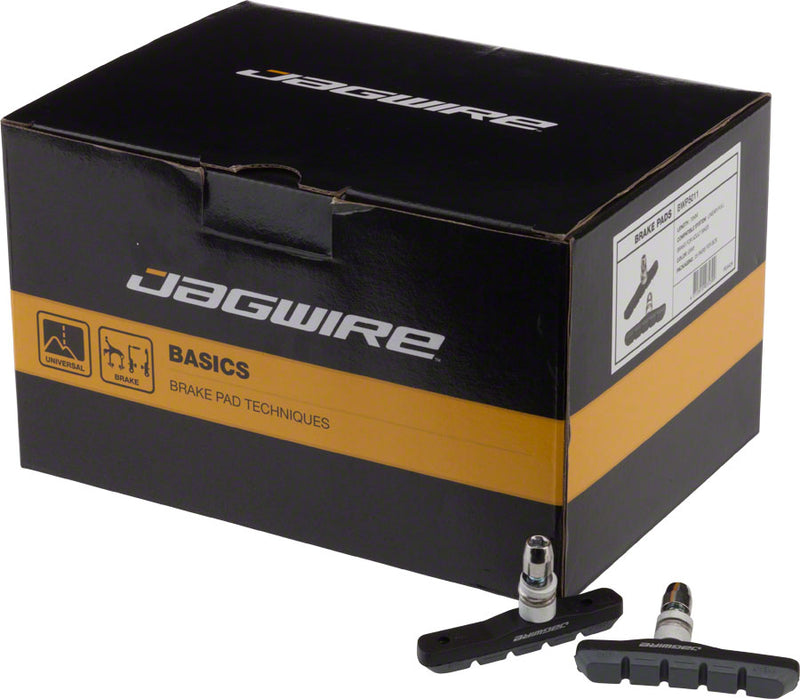 Load image into Gallery viewer, Pack of 2 Pairs of Jagwire Mountain Sport V-Brake Pads Threaded Post, Gray