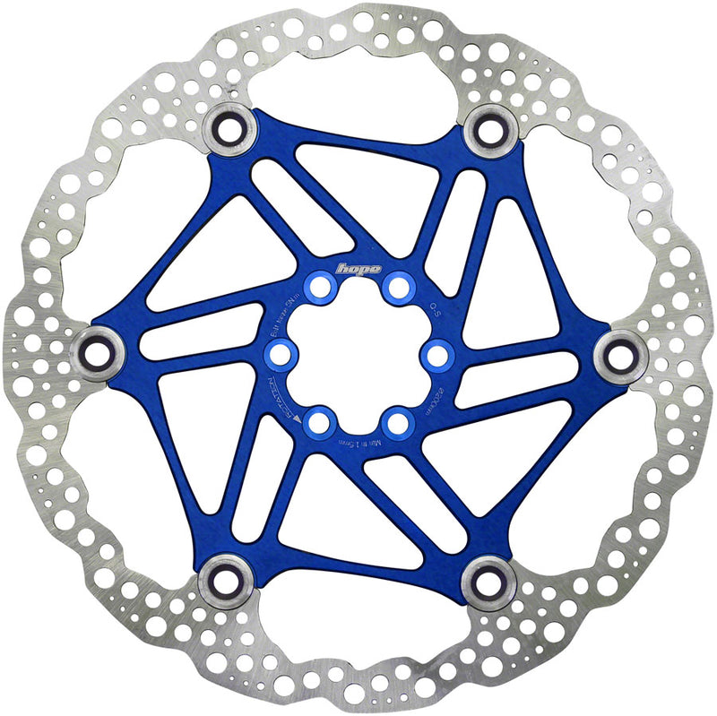 Load image into Gallery viewer, Pack of 2 Hope Floating Disc Rotors, 200mm, 6-Bolt, Blue