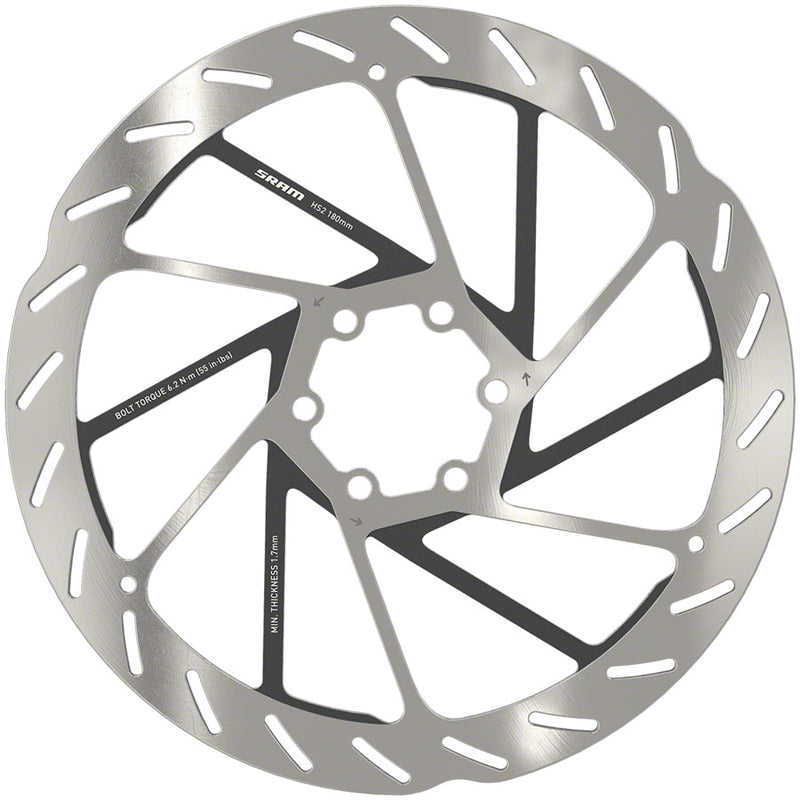 Load image into Gallery viewer, SRAM HS2 180mm Disc Brake Rotor Bundle - 6-Bolt, Heat Dissipating, MTB Performance Components