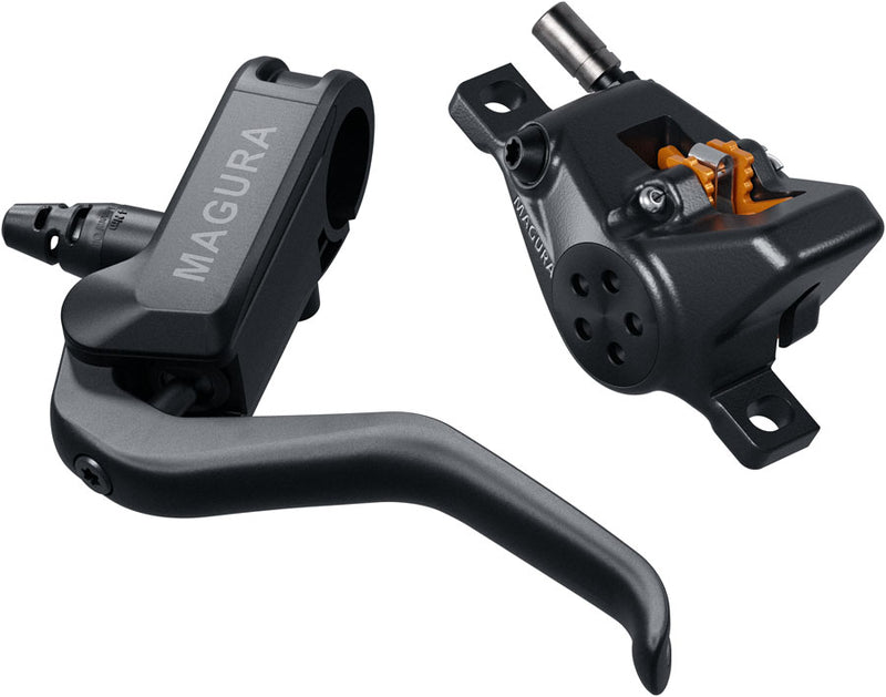Load image into Gallery viewer, Magura MT A2 Hydraulic Disc Brake - Rear/Front 2-Piston Post Mount, Carbon Weave, Black