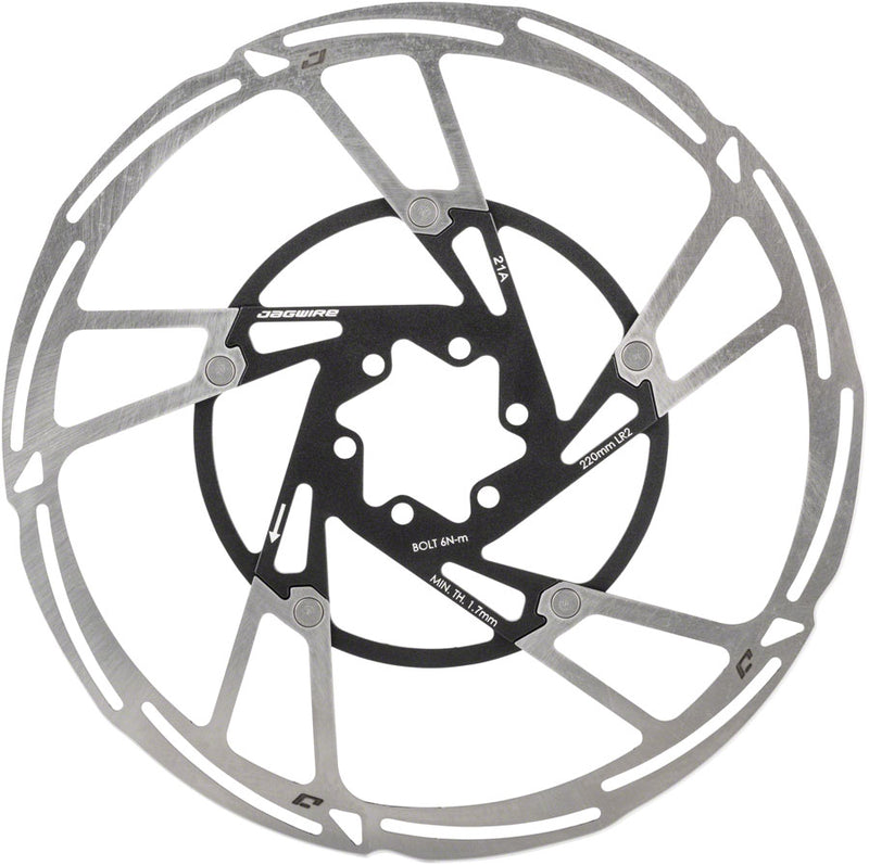 Load image into Gallery viewer, Jagwire Pro LR2 Disc Brake Rotor - 220mm, Center Lock, Silver/Black
