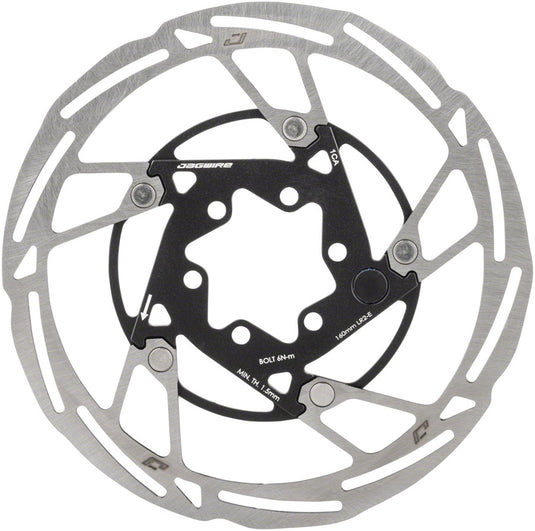 Jagwire Pro LR2-E Ebike Disc Brake Rotor with Magnet - 160mm 6-Bolt Silver/Black