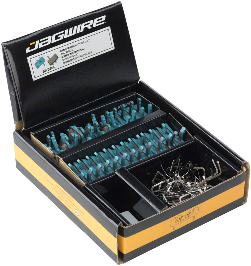 Load image into Gallery viewer, Jagwire Sport Organic Disc Brake Pads - For Avid BB7 and Juicy, Bulk Box of 25