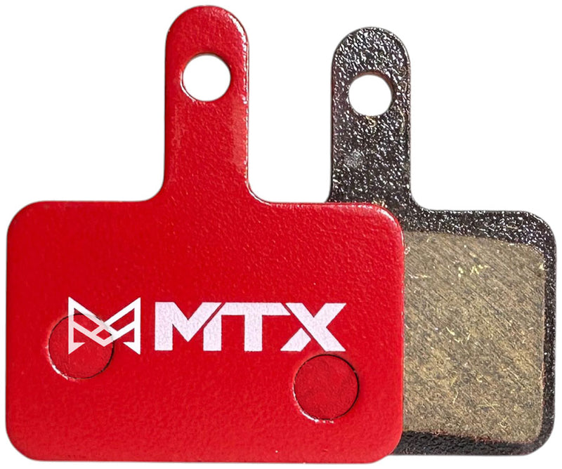 Load image into Gallery viewer, Shimano B-Type 2-Piston MTX Braking Disc Pad Bundle Red Label Ceramic Compound for Trail & XC
