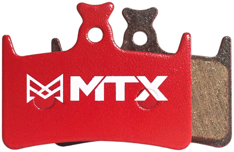 Load image into Gallery viewer, MTX Red Label RACE Ceramic Kevlar Disc Brake Pads for Hope Tech 3/4 E4 & RX4 4-Piston