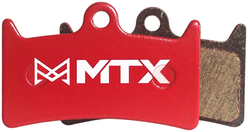 Load image into Gallery viewer, MTX Red Label RACE Ceramic Kevlar Disc Brake Pads for Hope Tech 3 & 4 V4 - Silent, High-Performance, Modulation