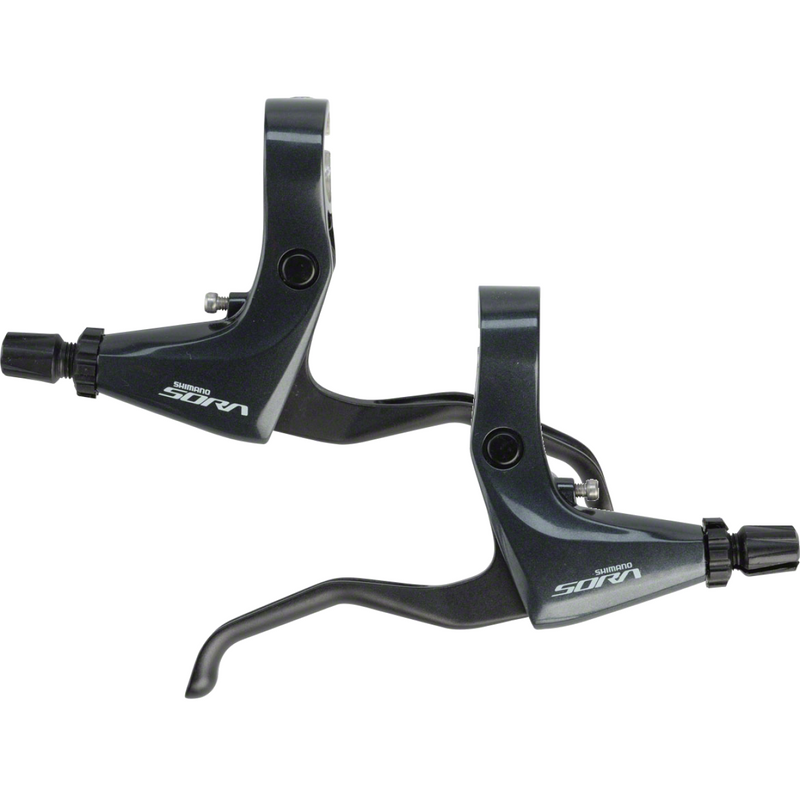 Load image into Gallery viewer, Shimano Sora BL-R3000 Flat Bar Road Brake Levers Set Compatible with Cantilever & Disc Brakes, Black