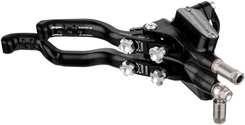 Load image into Gallery viewer, Hope Tech 3 V4 Duo Disc Brake and Lever - Right Hand, Front and Rear, Hydraulic, Post Mount, Black