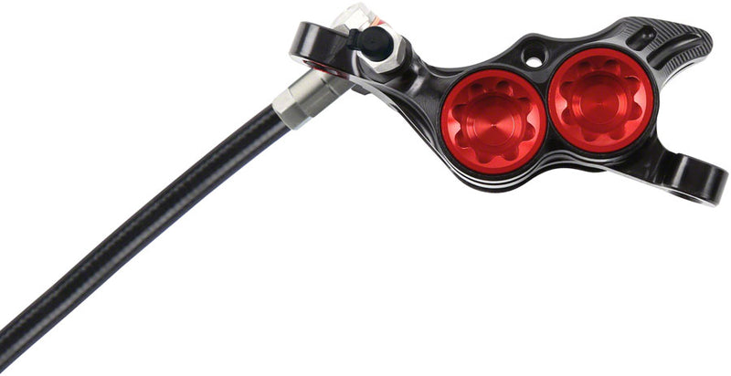 Load image into Gallery viewer, Hope Tech 4 E4 Disc Brake and Lever Set - Front, Hydraulic, Post Mount, Red