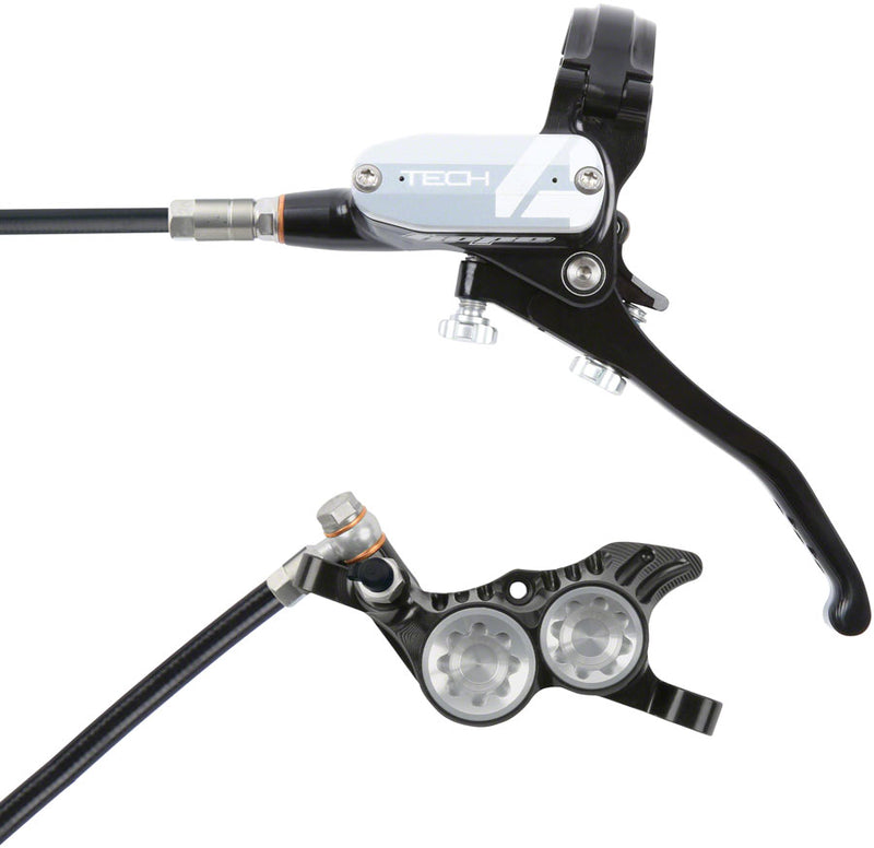 Load image into Gallery viewer, Hope Tech 4 V4 Hydraulic Disc Brake Set - Front & Rear Post Mount, Aluminum, High-Performance, Silver