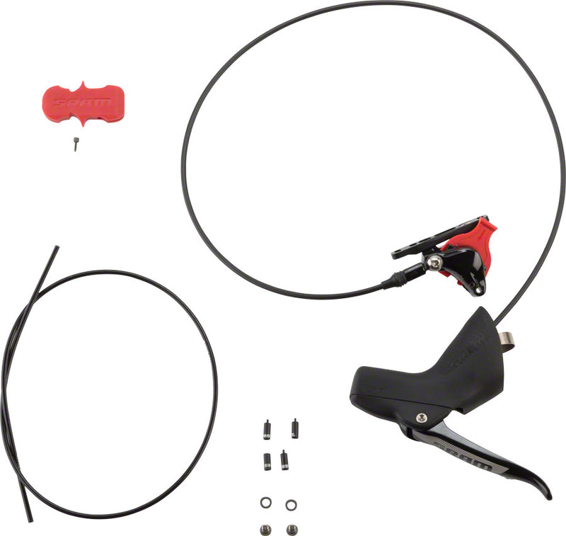 Load image into Gallery viewer, SRAM Rival 1 Disc Brake and Lever - Left/Front, Hydraulic, Flat Mount (No Offset) , Black, A1