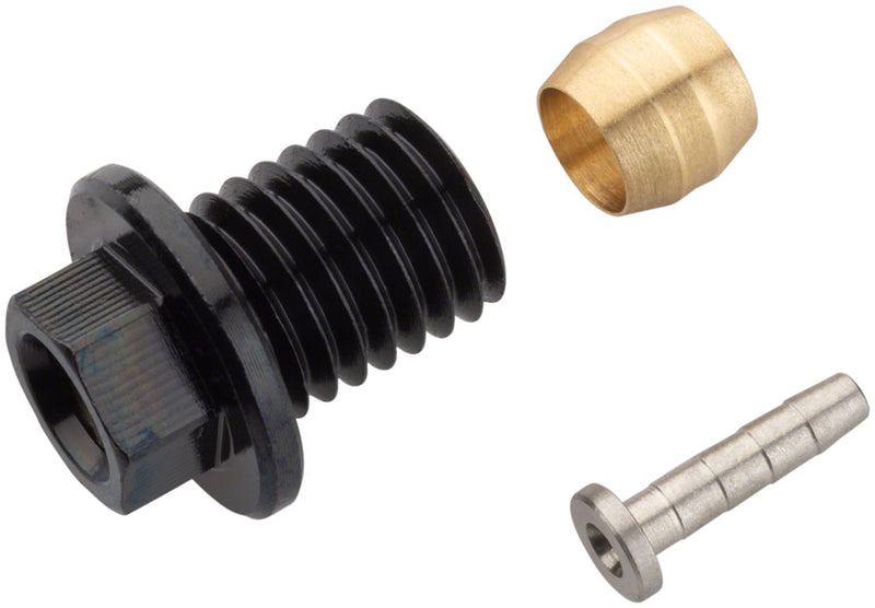 Load image into Gallery viewer, Pack of 2 Shimano SM-BH90 Brake Hose Flange Connecting Bolt Unit, Black