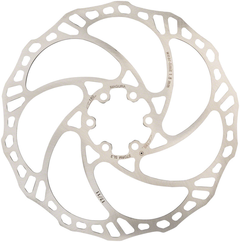 Load image into Gallery viewer, Magura Storm SL.2 Rotor 180mm 6-Bolt Steel One Piece Disc Brake Rotor