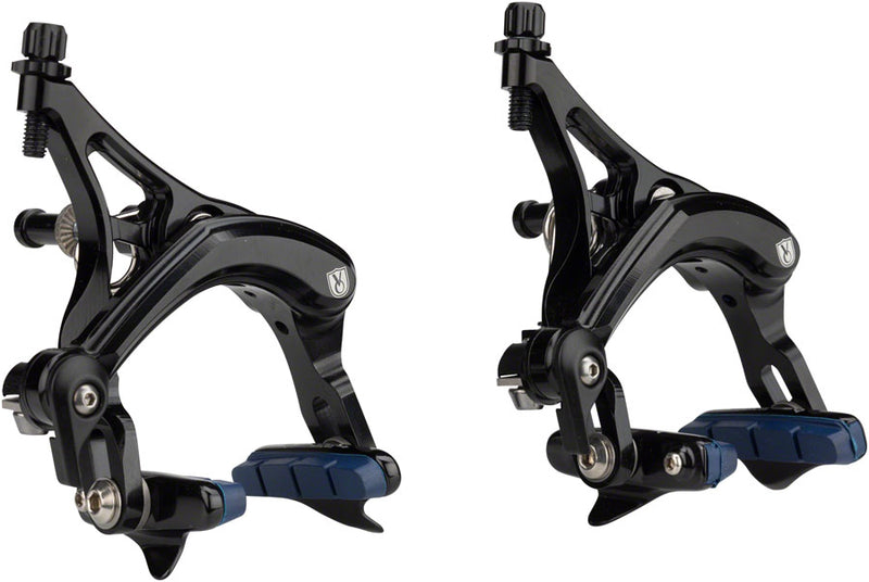 Load image into Gallery viewer, Velo Orange Grand Cru Long Reach Brake Set - Front and Rear, Dual Pivot, Black