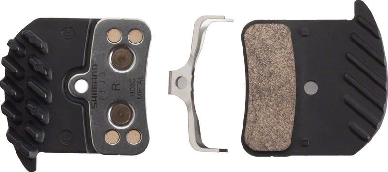 Load image into Gallery viewer, Shimano H03C-MF Metal Disc Brake Pad & Spring Set High-Performance Sintered Metal for MTB & Mountain Bike Brakes