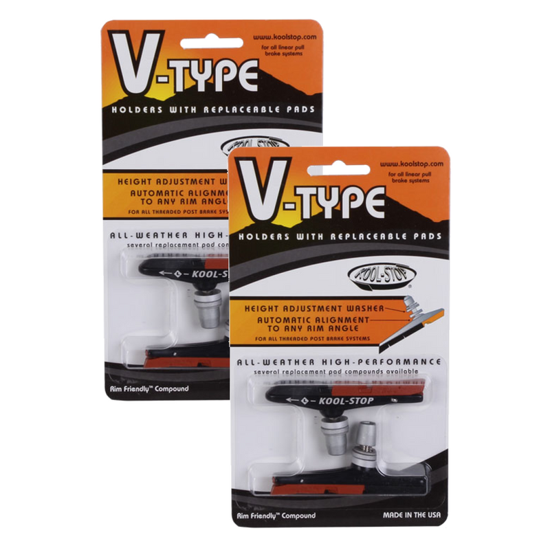 Load image into Gallery viewer, Kool-Stop-Brake-Shoe-Threaded-Post-Universal-BRPD0374PO2-Bicycle-Brake-Pads
