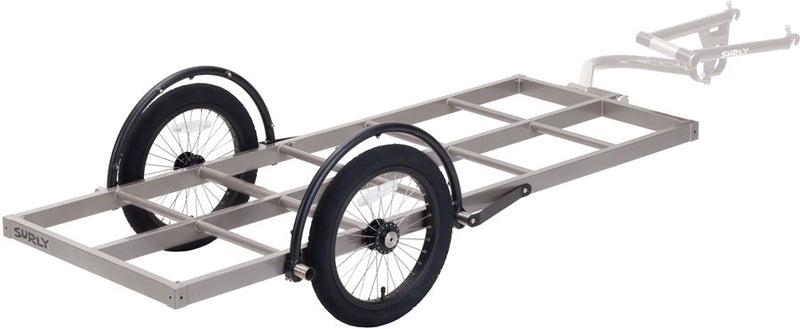 Load image into Gallery viewer, Surly Bill Trailer: Long Bed, 16" Wheels, Gray