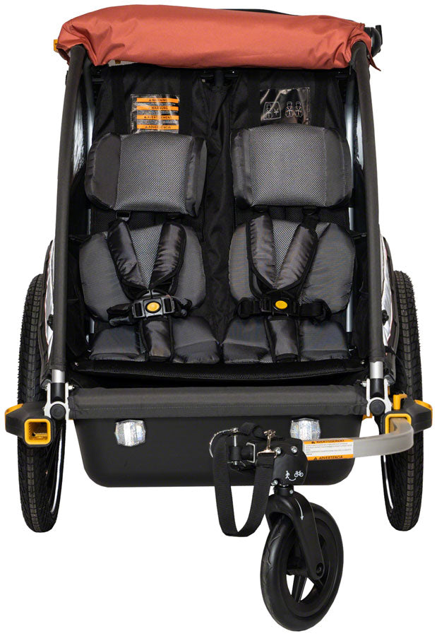 Load image into Gallery viewer, Burley Cub X Child Trailer - Double, Sandstone Red