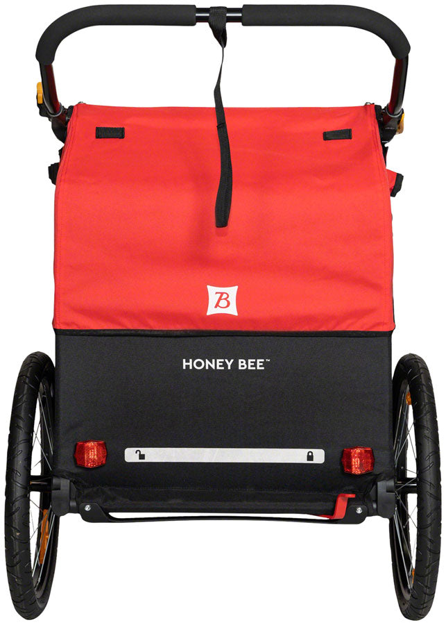 Load image into Gallery viewer, Burley Honey Bee Child Trailer - Red
