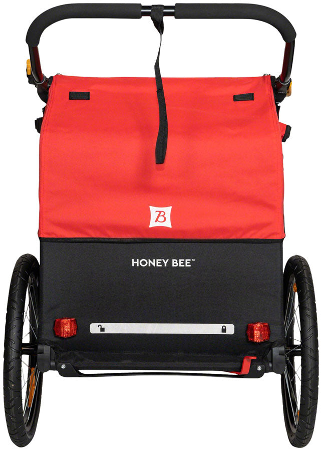 Load image into Gallery viewer, Burley Honey Bee Child Trailer - Red