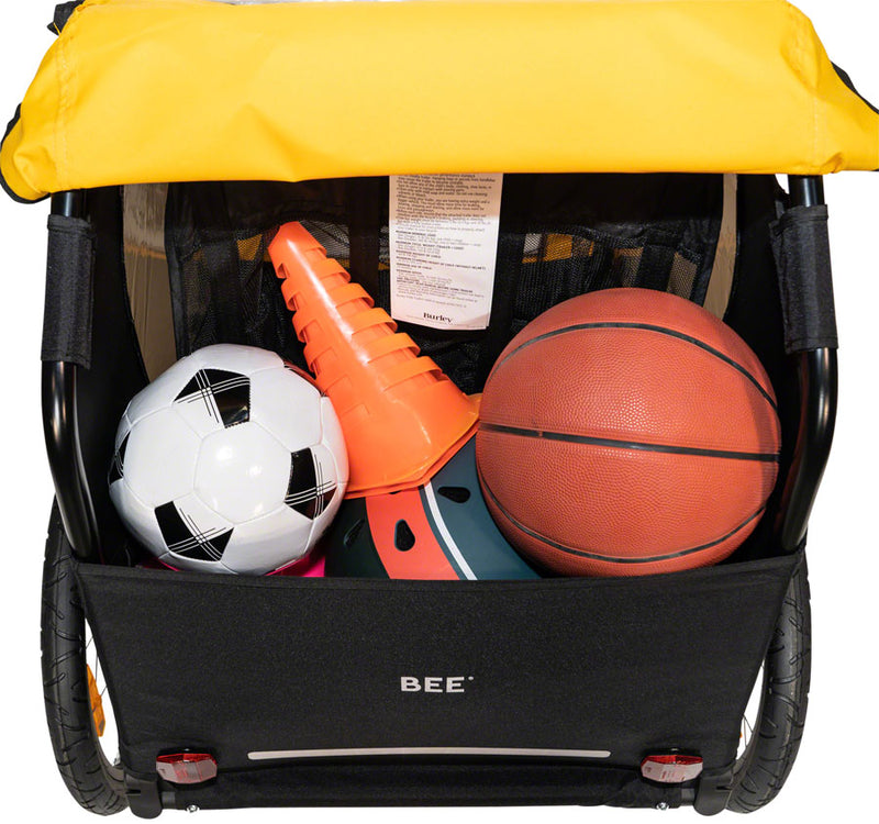 Load image into Gallery viewer, Burley Bee Child Trailer - Double, Yellow