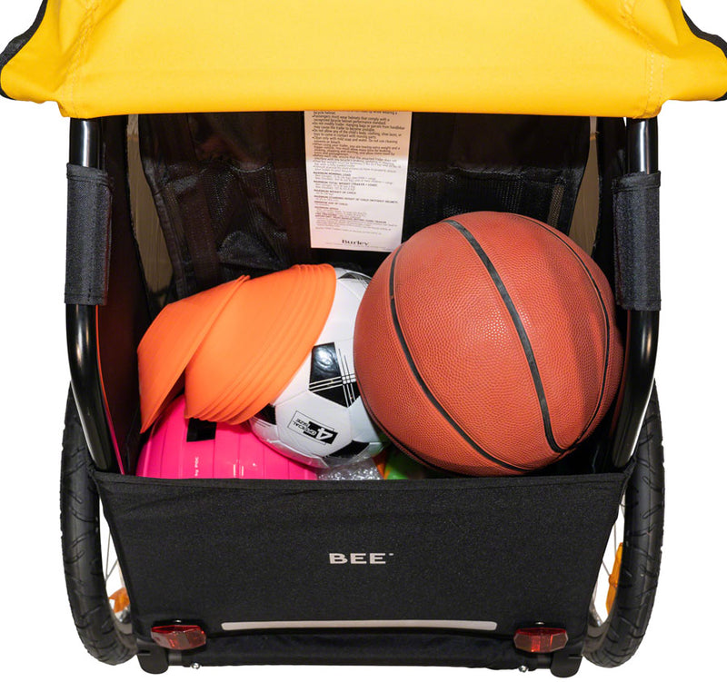 Load image into Gallery viewer, Burley Bee Child Trailer - Single, Yellow