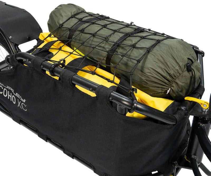 Load image into Gallery viewer, Burley Coho Cargo Bungee Net Elastic Adjustable Hooks Fit Burley Frame Tubes