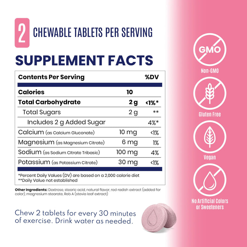 Load image into Gallery viewer, Saltstick Fastchews Chewable Electrolyte Tablets - Bottle of 30, Seedless Watermelon