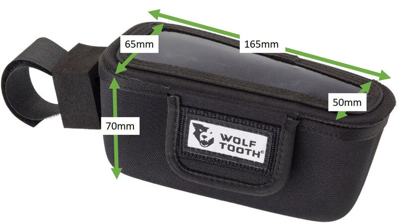 Load image into Gallery viewer, Wolf Tooth Components Mountain BarBag (Right), Black w/Clear Top