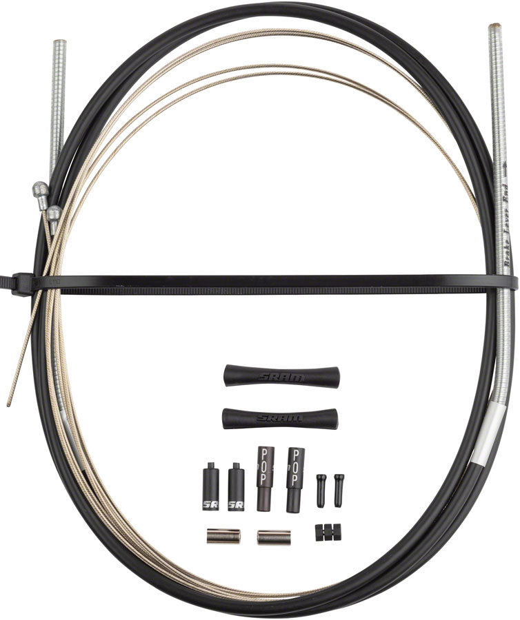 Load image into Gallery viewer, SRAM SlickWire Brake Cable and Housing Kit - Road, 5mm, Kevlar Coated, Black