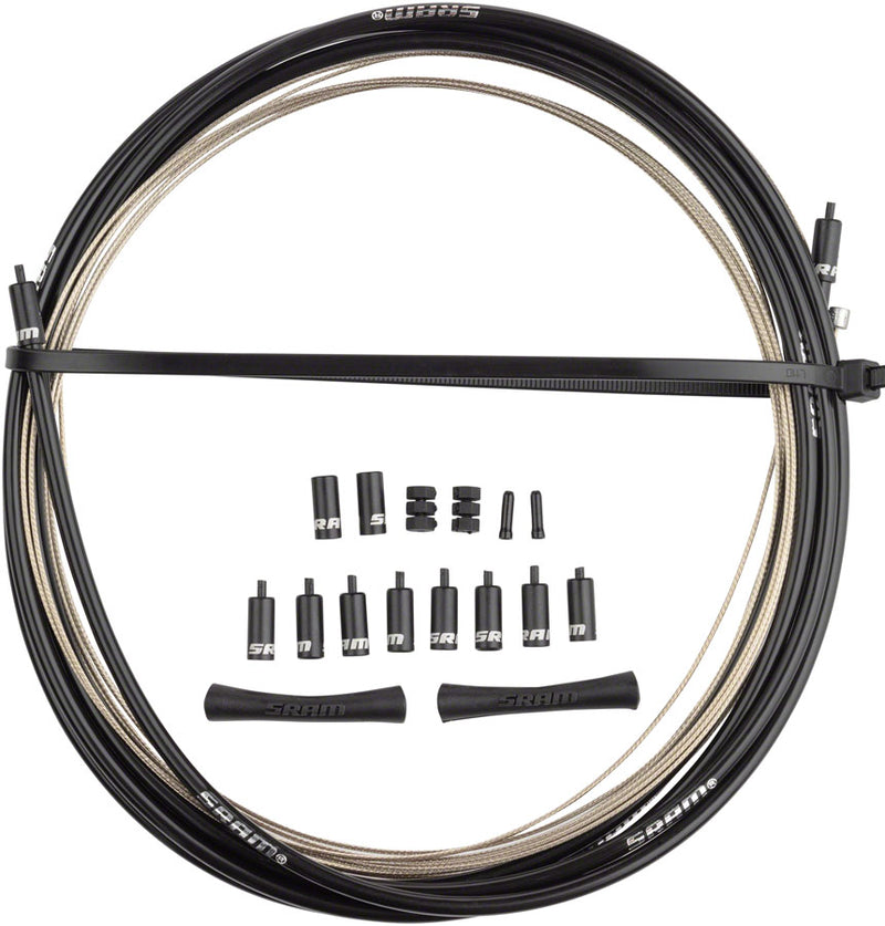 Load image into Gallery viewer, SRAM Slick Wire Shifter Cable and Housing Set, Stainless Steel, Black, Shimano/SRAM, Kit