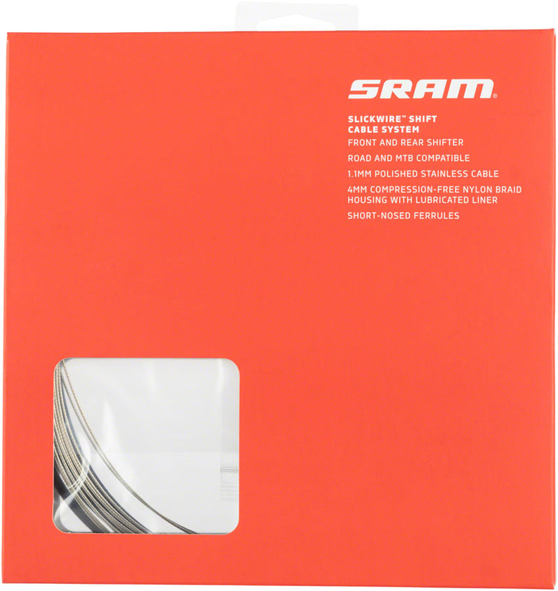 Load image into Gallery viewer, SRAM-Slick-Wire-Road-Mountain-Shift-Set-Shift-Cable-and-Housing-Sets-4mm-Bicycle-Shift-Cable-and-Housing-Sets