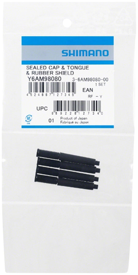 Load image into Gallery viewer, Shimano Sealed End Cap with Tongue and Shield - 4mm I.D, Pack of 4