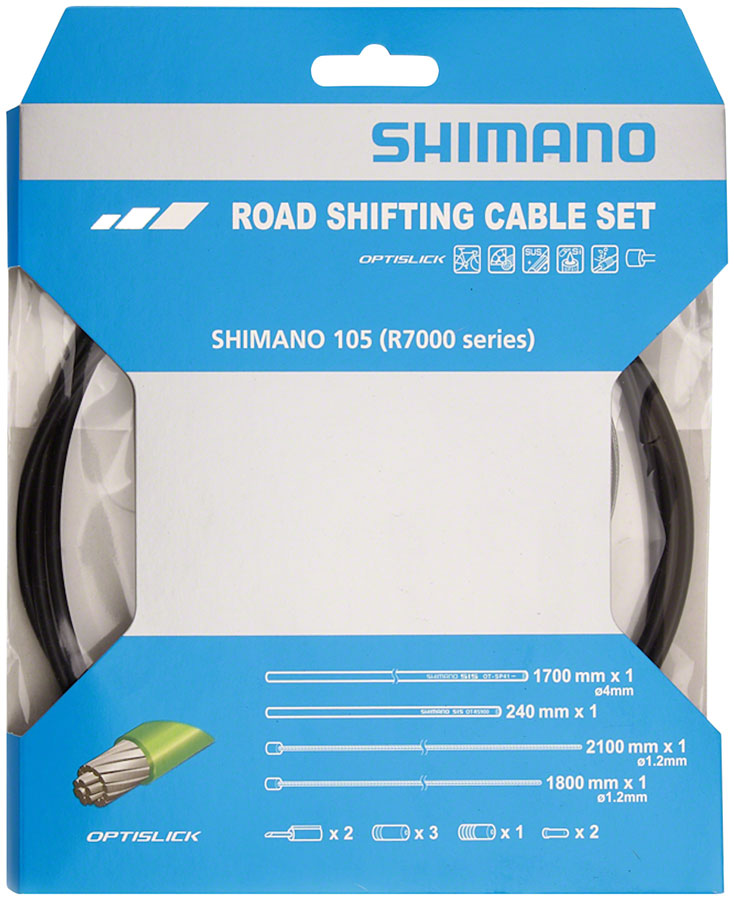 Load image into Gallery viewer, Shimano 105 R7000 OPTISLICK Shift Cable Set - Black