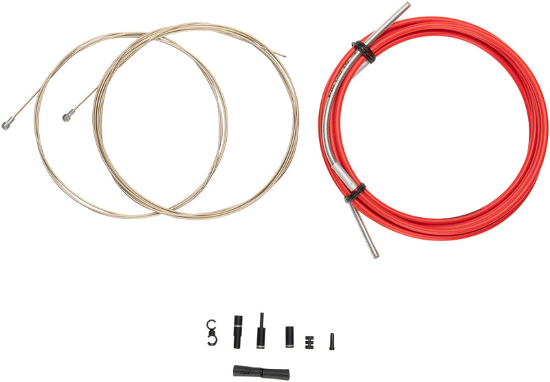 Load image into Gallery viewer, Jagwire Pro Brake Cable Kit Road SRAM/Shimano Kevlar© Reinforced Housing, Red