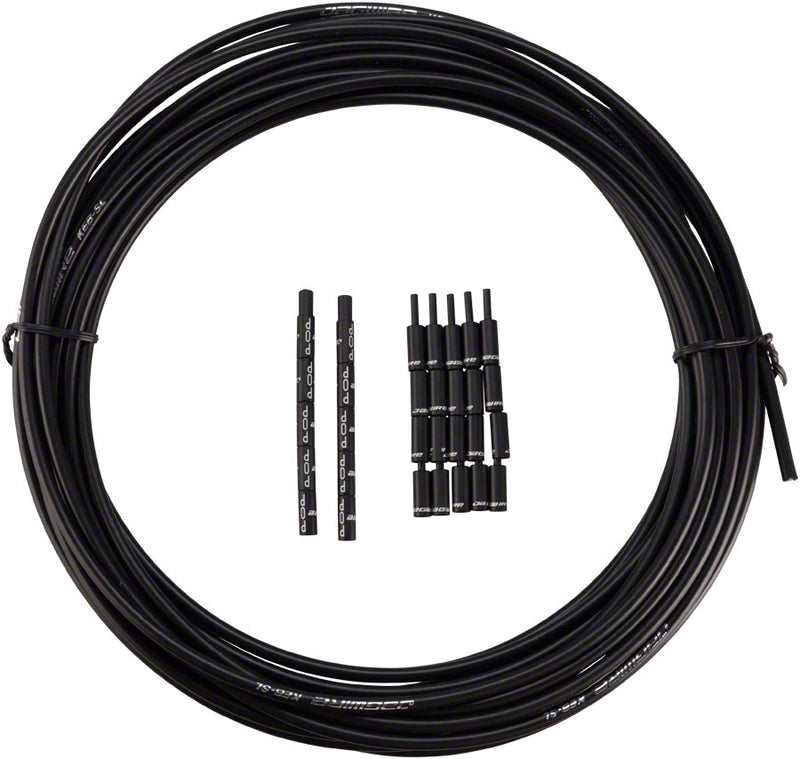 Load image into Gallery viewer, Jagwire 5mm Compressionless Brake Housing Kit with Slick-Lube Liner Kevlar Reinforced, Black, 20M Bundle