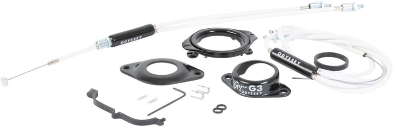 Load image into Gallery viewer, Odyssey Gyro G3 Kit - White Brakeline Cables Feature Braided Housing